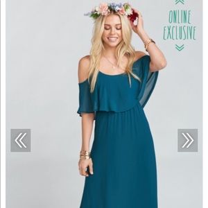 Show Me Your Mumu Caitlin maxi dress - deep jade